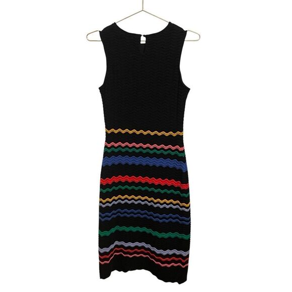 Ecru Multicolor Striped Sleeveless Cotton Sweater Dress Size Small - Picture 7 of 9